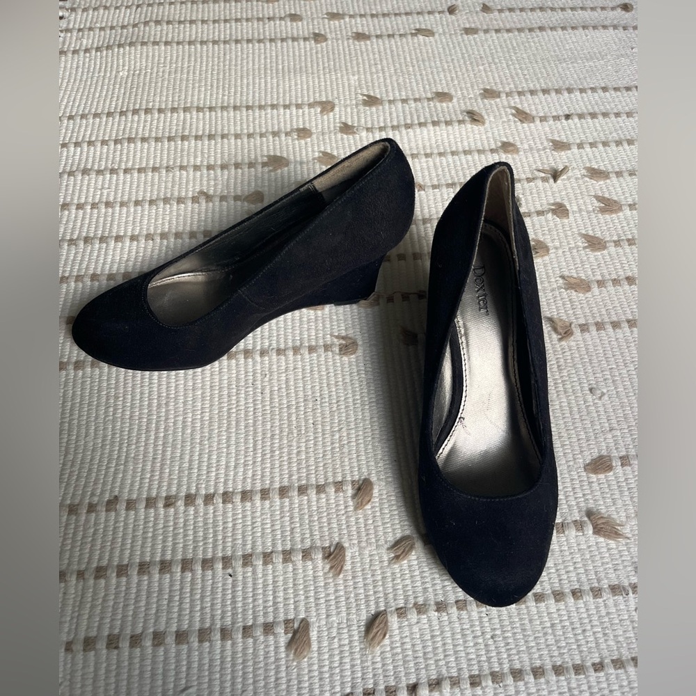 Dexter Women's Black Wedge Shoes